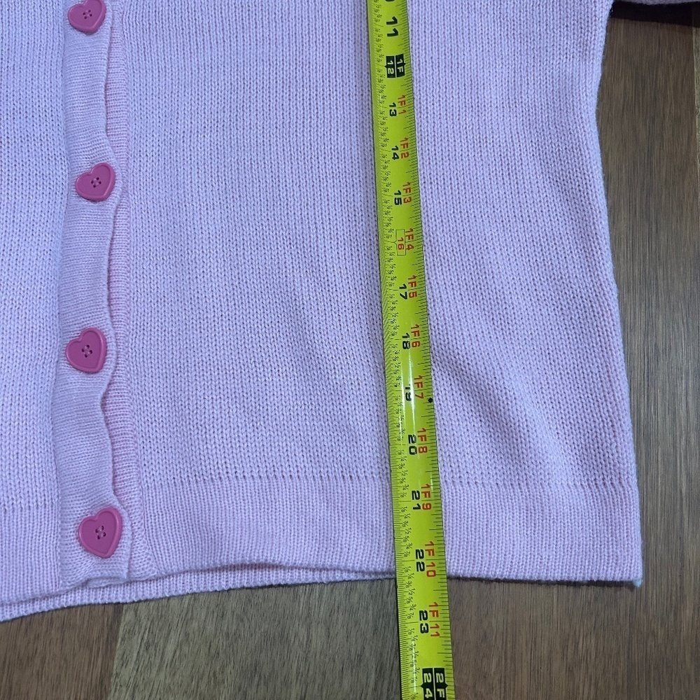 Her Universe Disney Lilo & Stitch Lovebug Girls Skimmer Cardigan Size Large Pink - Picture 9 of 10